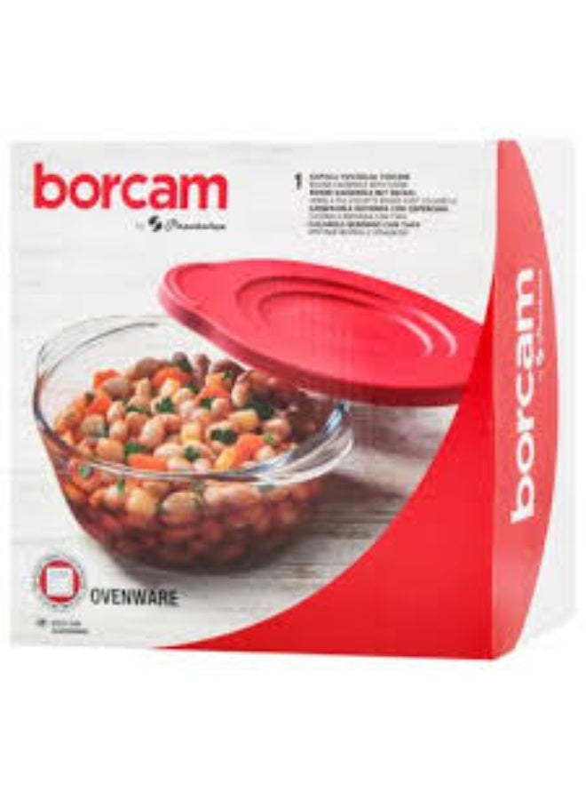Borcam 59133 Paşabahçe Borcam Round with Lid 840cc - Image 2